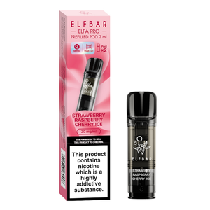 ELFBAR Elfa Pro Prefilled Pods - 20mg - 2PK-Strawberry Raspberry Cherry Ice